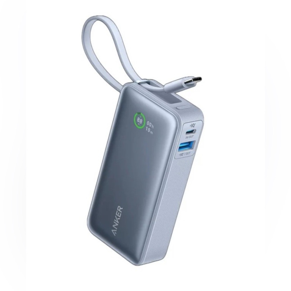 Anker Nano Power Bank (30W, Built-In USB-C Cable)